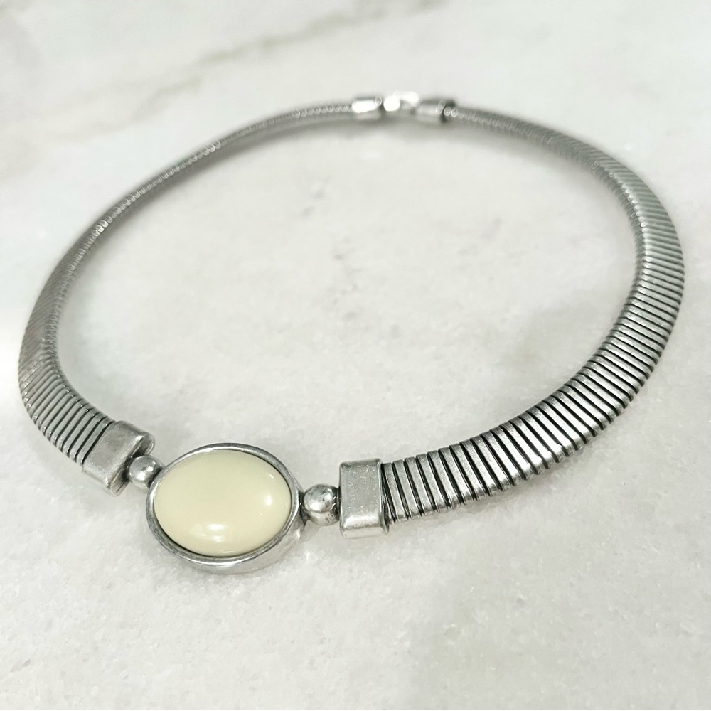 Silver Choker Necklace